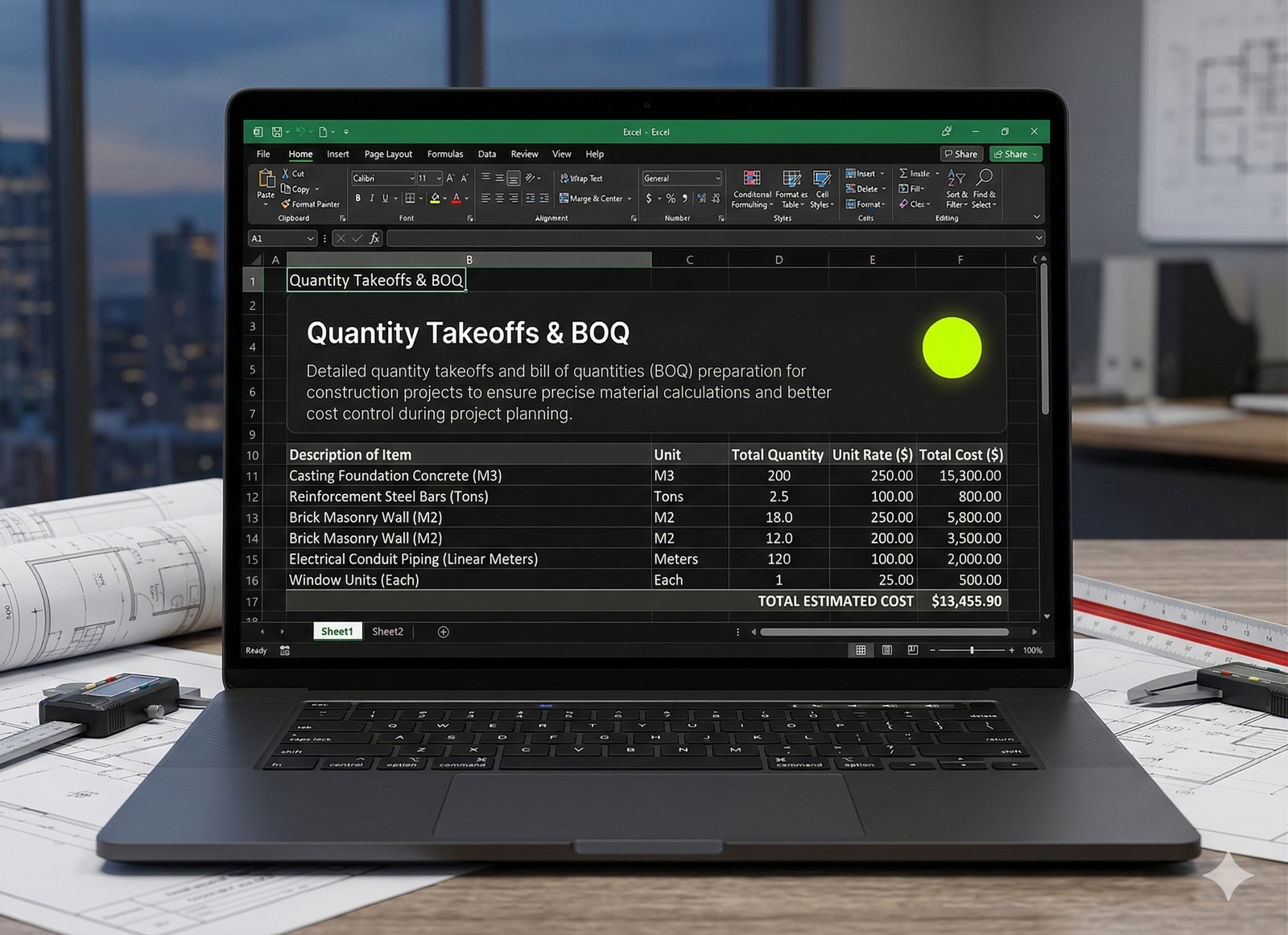 Quantity Takeoffs & BOQ